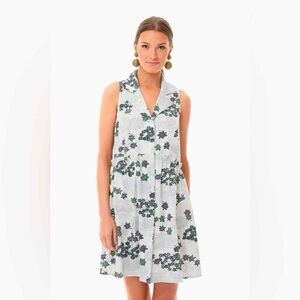 Tuckernuck Provence Breeze Sleeveless Royal Shirt Dress